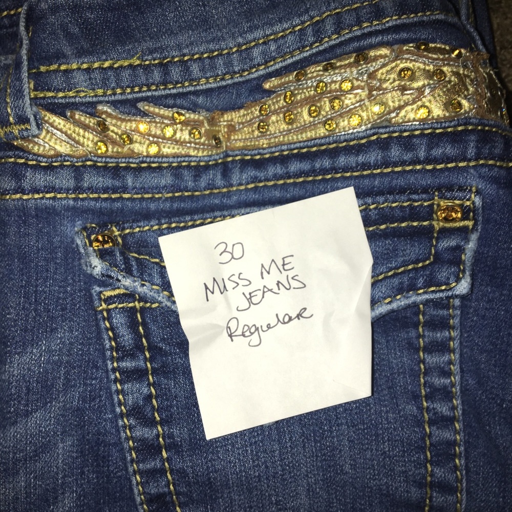 Size 30 miss me jeans boot cut